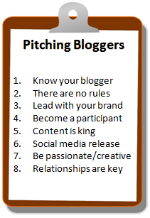 Pitching Bloggers